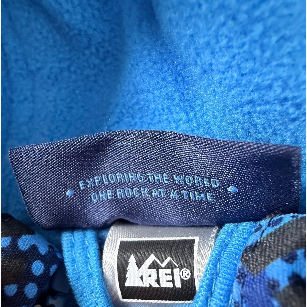 REI Toddler 2T Blue Geometric Print Fleece Lined Durable Ski Snowsuit Bunting - Picture 5 of 16
